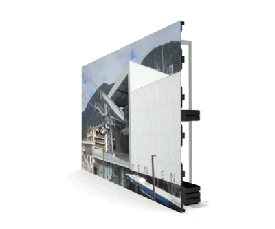 3D model of Penken ski lift building.